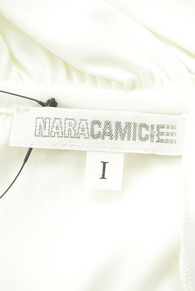 NARA CAMICIE（ナラカミーチェ）の古着「７分袖艶サテンラッフルブラウス（ブラウス）」大画像６へ