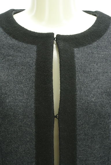 HIROKO BIS（ヒロコビス）の古着「パイピングノーカラーウールジャケット（ジャケット）」大画像４へ