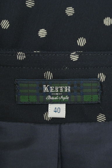 KEITH（キース）の古着「ドット柄膝丈タックフレアスカート（スカート）」大画像６へ