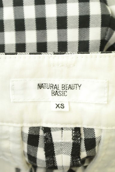 NATURAL BEAUTY BASIC（ナチュラルビューティベーシック）の古着「裾スリットギンガムチェックパンツ（パンツ）」大画像６へ