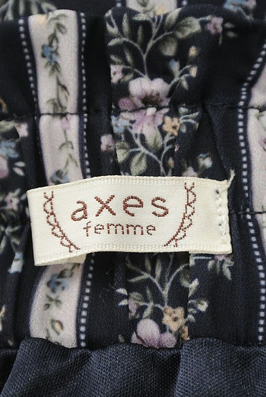 axes femme（アクシーズファム）の古着「ベルト付き花柄ロングシフォンスカート（ロングスカート・マキシスカート）」大画像６へ