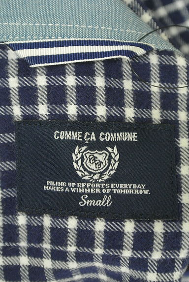 COMME CA COMMUNE（コムサコミューン）の古着「チェック柄フランネルシャツ（カジュアルシャツ）」大画像６へ
