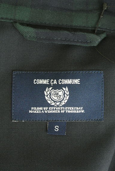 COMME CA COMMUNE（コムサコミューン）の古着「チェック柄ショートジャケット（ジャケット）」大画像６へ