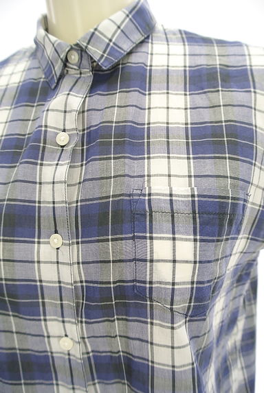 Te chichi（テチチ）の古着「チェック柄フレンチシアーシャツ（カジュアルシャツ）」大画像４へ