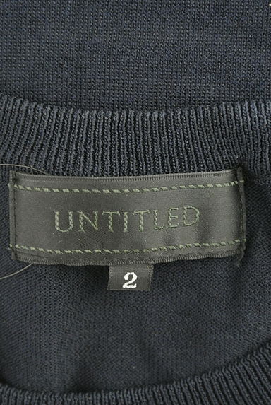 UNTITLED（アンタイトル）の古着「チェック織りパフスリーブニット（ニット）」大画像６へ