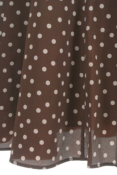 UNITED ARROWS（ユナイテッドアローズ）の古着「ミモレ丈ドットシフォンスカート（ロングスカート・マキシスカート）」大画像５へ