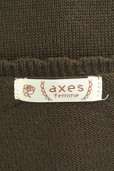 axes femme（アクシーズファム）の古着「お花飾りのニットカーディガン（カーディガン・ボレロ）」大画像６へ