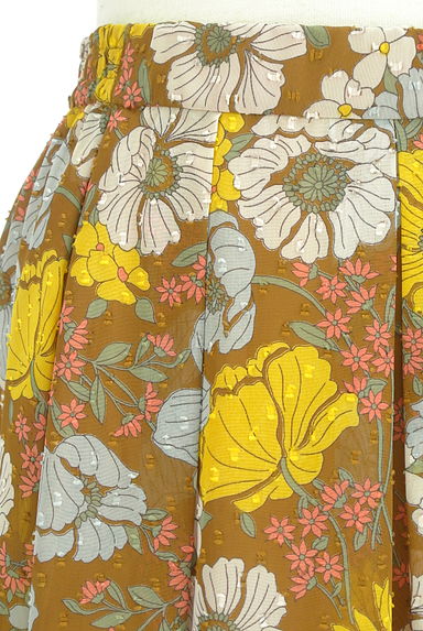 BARNYARDSTORM（バンヤードストーム）の古着「花柄凹凸ドットシフォンロングスカート（ロングスカート・マキシスカート）」大画像４へ