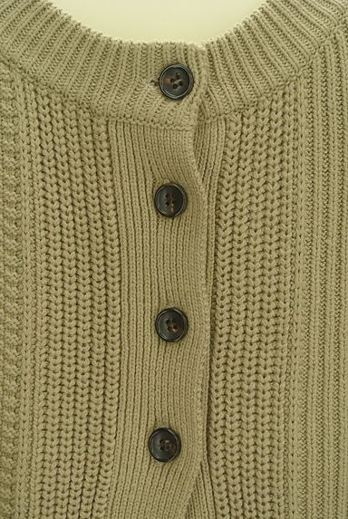 crie conforto（クリーコンフォルト）の古着「デザイン編みロングニットベスト（セーター）」大画像５へ