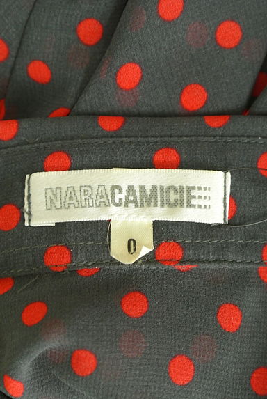 NARA CAMICIE（ナラカミーチェ）の古着「レトロドット柄ボウタイ透けブラウス（ブラウス）」大画像６へ