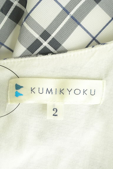KUMIKYOKU（組曲）の古着「フロントリボンチェック柄プルオーバー（カットソー・プルオーバー）」大画像６へ