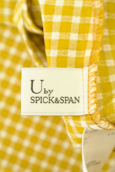 Spick and Span（スピック＆スパン）の古着「ハイウエストギンガムフレアパンツ（パンツ）」大画像６へ
