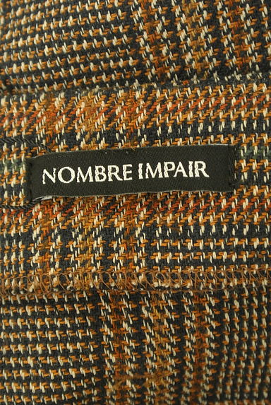 nombre impair（ノンブルアンベール）の古着「ツイード織りチェック柄ナロースカート（ロングスカート・マキシスカート）」大画像６へ