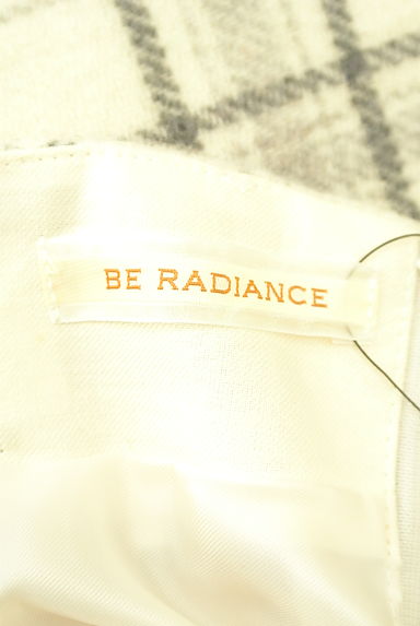 BE RADIANCE（ビーラディエンス）の古着「ふわふわチェック柄台形膝上スカート（スカート）」大画像６へ