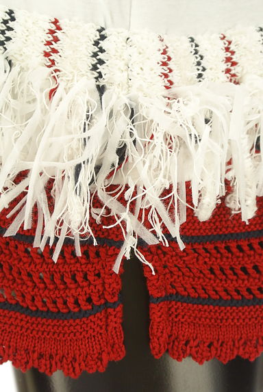 COOHEM（コーヘン）の古着「裾バイカラーフリンジカットソー（カットソー・プルオーバー）」大画像５へ
