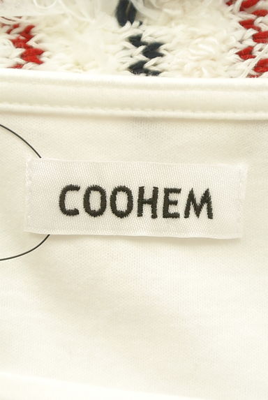 COOHEM（コーヘン）の古着「裾バイカラーフリンジカットソー（カットソー・プルオーバー）」大画像６へ