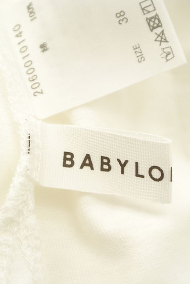 BABYLONE（バビロン）の古着「ラウンドヘム白Tシャツ（Ｔシャツ）」大画像６へ