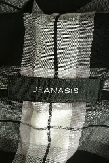 JEANASiS（ジーナシス）の古着「スキッパー襟チェックシャツ（ブラウス）」大画像６へ