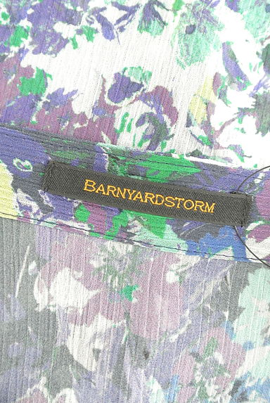 BARNYARDSTORM（バンヤードストーム）の古着「マルチフラワー柄フリルシフォンブラウス（ブラウス）」大画像６へ