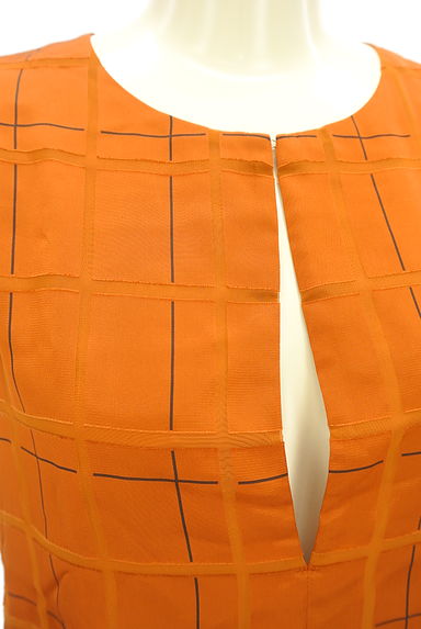 LAUTREAMONT（ロートレアモン）の古着「チェック柄キーネックトップス（カットソー・プルオーバー）」大画像４へ