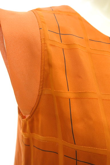 LAUTREAMONT（ロートレアモン）の古着「チェック柄キーネックトップス（カットソー・プルオーバー）」大画像５へ