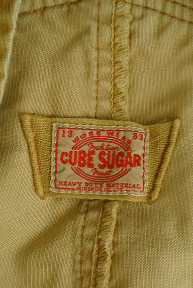 CUBE SUGAR（キューブシュガー）の古着「ペイント加工コーデュロイサロペットスカート（キャミワンピース）」大画像６へ