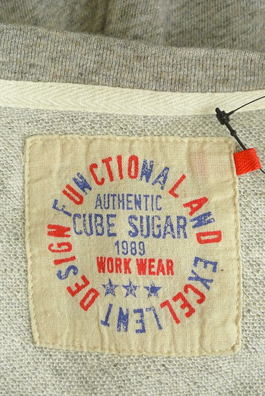CUBE SUGAR（キューブシュガー）の古着「ロゴ入りミドル丈スウェット（スウェット・パーカー）」大画像６へ