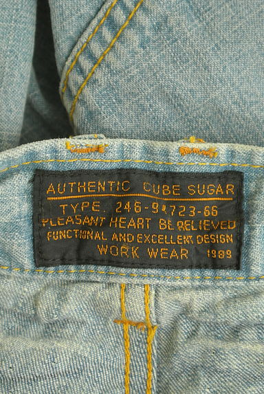 CUBE SUGAR（キューブシュガー）の古着「ダメージ加工デニムパンツ（デニムパンツ）」大画像６へ