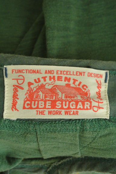 CUBE SUGAR（キューブシュガー）の古着「ロゴプリント膝下ワンピース（ワンピース・チュニック）」大画像６へ