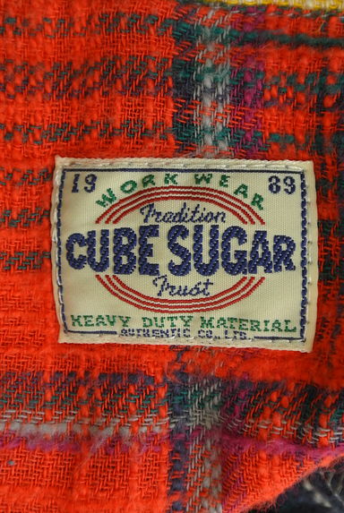 CUBE SUGAR（キューブシュガー）の古着「切替チェックシャツ（カジュアルシャツ）」大画像６へ