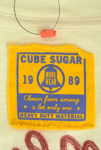 CUBE SUGAR（キューブシュガー）の古着「フロッキープリント七分袖カーディガン（カーディガン・ボレロ）」大画像６へ
