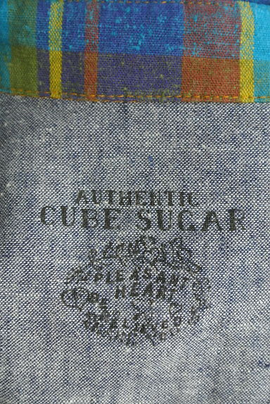 CUBE SUGAR（キューブシュガー）の古着「チェック柄切替シャツ（カジュアルシャツ）」大画像６へ