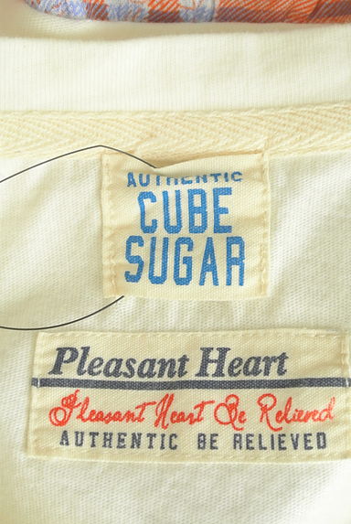 CUBE SUGAR（キューブシュガー）の古着「フロッキープリント膝下Tシャツワンピ（ワンピース・チュニック）」大画像６へ
