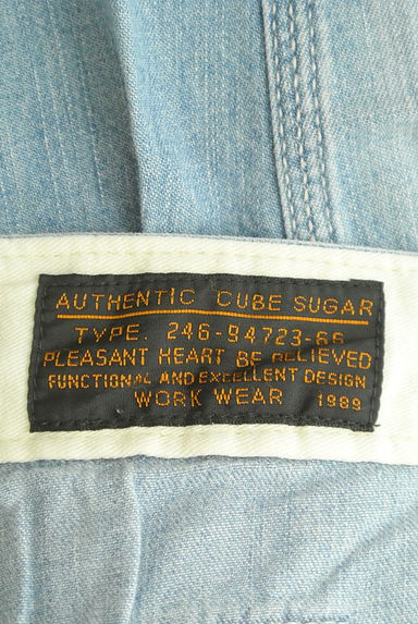 CUBE SUGAR（キューブシュガー）の古着「クロップド丈ステッチデニムパンツ（デニムパンツ）」大画像６へ