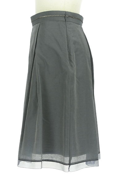 UNTITLED（アンタイトル）の古着「裾オーガンジー膝上タックスカート（スカート）」大画像３へ