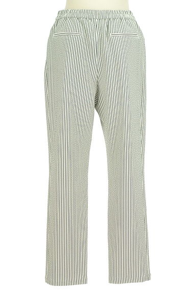 LEILIAN（レリアン）の古着「ストライプストレッチパンツ（パンツ）」大画像２へ