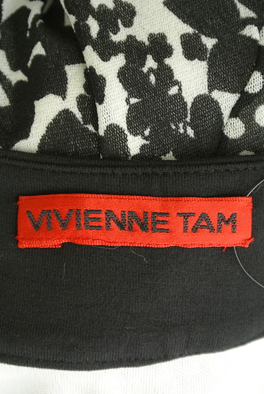 VIVIENNE TAM（ヴィヴィアンタム）の古着「ドット×花柄膝下シアーワンピース（ワンピース・チュニック）」大画像６へ