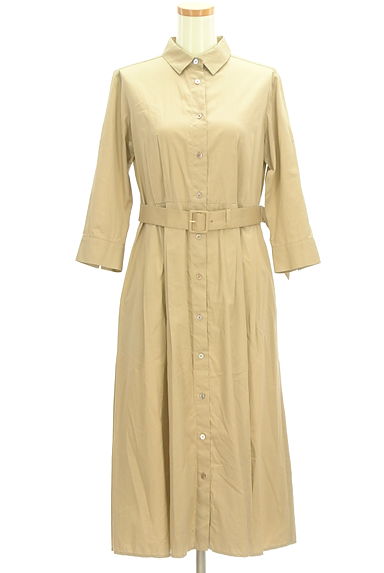 SCAPA（スキャパ）の古着「ベルト付き七分袖ロングシャツワンピース（ワンピース・チュニック）」大画像１へ