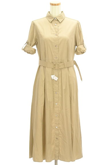 SCAPA（スキャパ）の古着「ベルト付き七分袖ロングシャツワンピース（ワンピース・チュニック）」大画像４へ