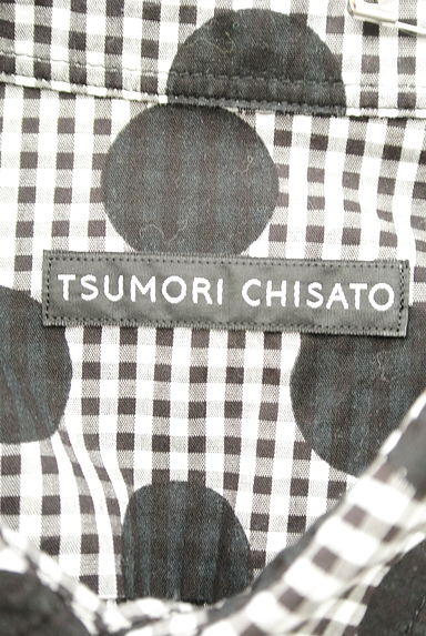 TSUMORI CHISATO（ツモリチサト）の古着「グラデーションドット×ギンガムチェックシャツ（カジュアルシャツ）」大画像６へ