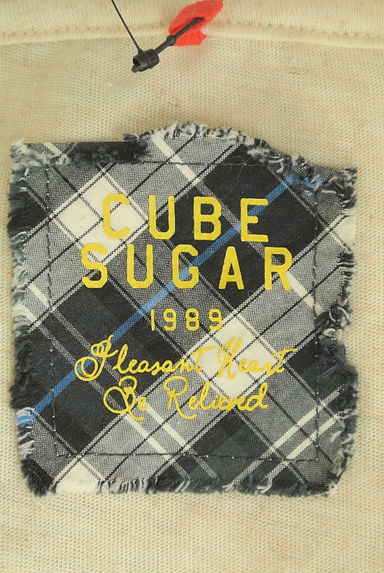 CUBE SUGAR（キューブシュガー）の古着「裾レースプリント杢カットソー（カットソー・プルオーバー）」大画像６へ