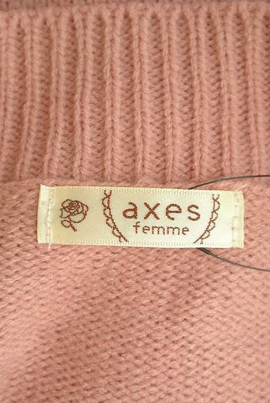 axes femme（アクシーズファム）の古着「パール襟サイドスリットニットワンピース（ワンピース・チュニック）」大画像６へ
