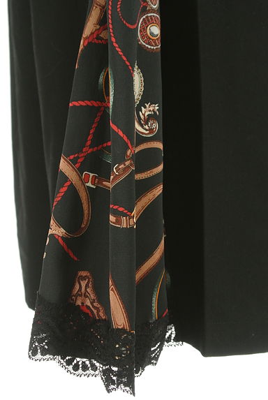 axes femme（アクシーズファム）の古着「サイドスカーフ柄美脚ワイドパンツ（パンツ）」大画像５へ