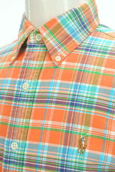 Ralph Lauren（ラルフローレン）の古着「ワンポイント刺繍チェックシャツ（カジュアルシャツ）」大画像４へ