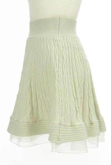la belle Etude（ラベル エチュード）の古着「裾シアーケーブル編みミニスカート（ミニスカート）」大画像３へ