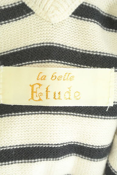 la belle Etude（ラベル エチュード）の古着「ボリューム花スリーブボーダーミニワンピース（ワンピース・チュニック）」大画像６へ