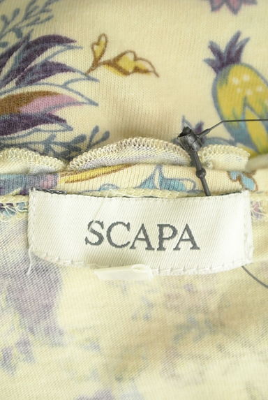 SCAPA（スキャパ）の古着「七分袖花柄フリルカットソー（カットソー・プルオーバー）」大画像６へ
