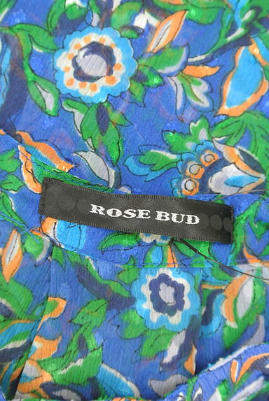 ROSE BUD（ローズバッド）の古着「花柄プリントラッフルシアーブラウス（ブラウス）」大画像６へ