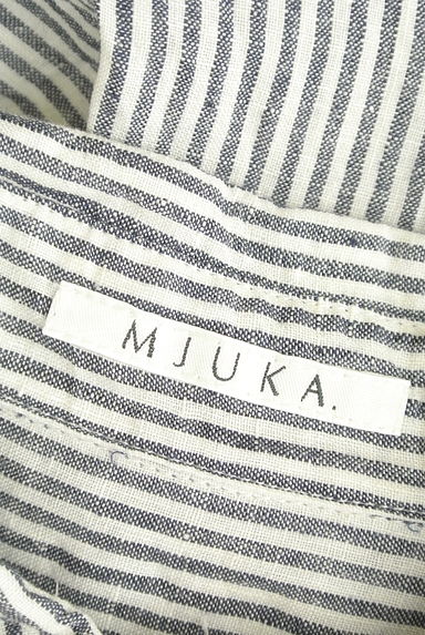 mjuka（ミューカ）の古着「ストライプリネンマキシシャツワンピ（ワンピース・チュニック）」大画像６へ