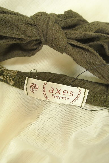 axes femme（アクシーズファム）の古着「バックリボン別地切替５分袖カットソー（カットソー・プルオーバー）」大画像６へ